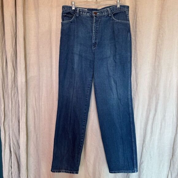 Vintage Montgomery Wards Denim Jeans High Rise Waist 34" Inseam 30" - Picture 1 of 7